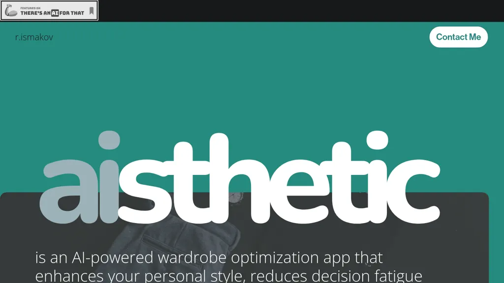 aisthetic 官网截图