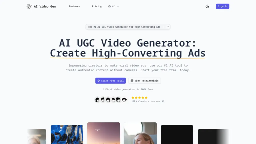 AI USG Video Gen 工具截图