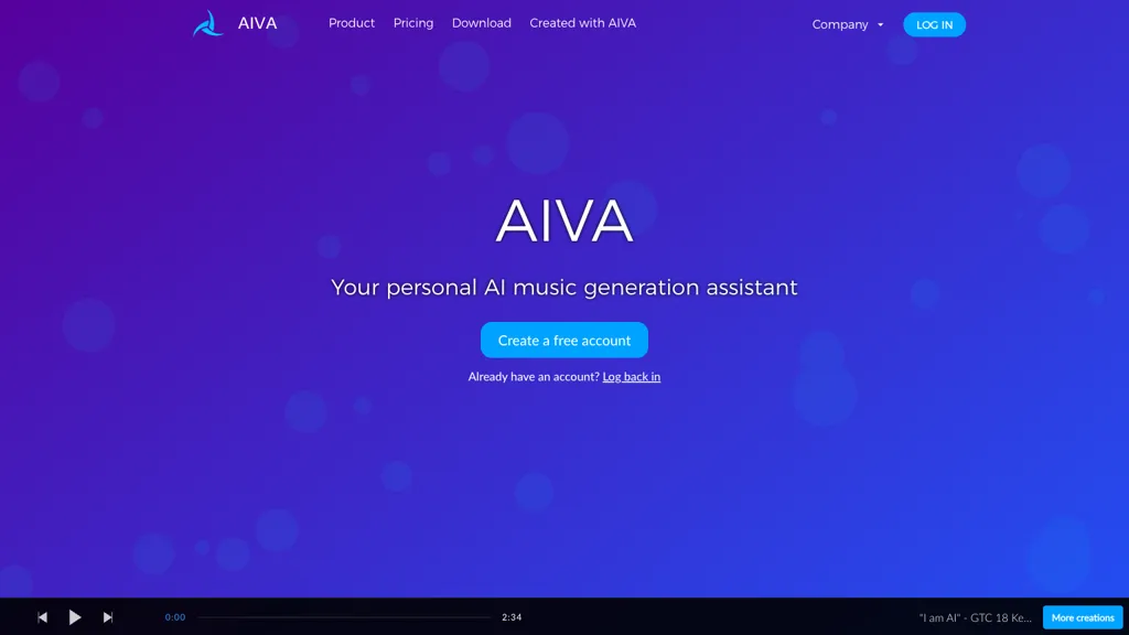 AIVA 工具截图