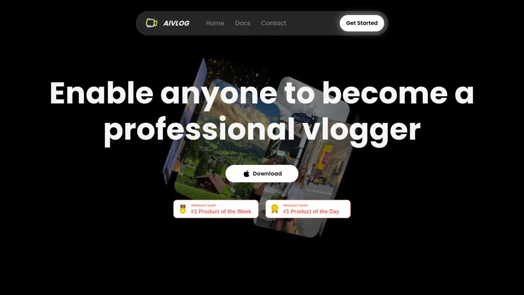 AIVlog 官网截图