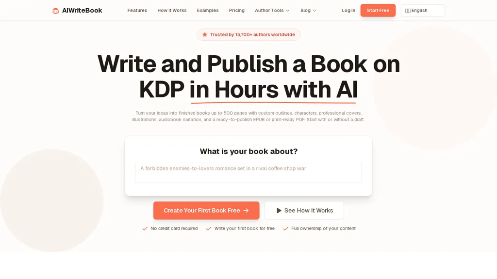 AIWriteBook 官网截图