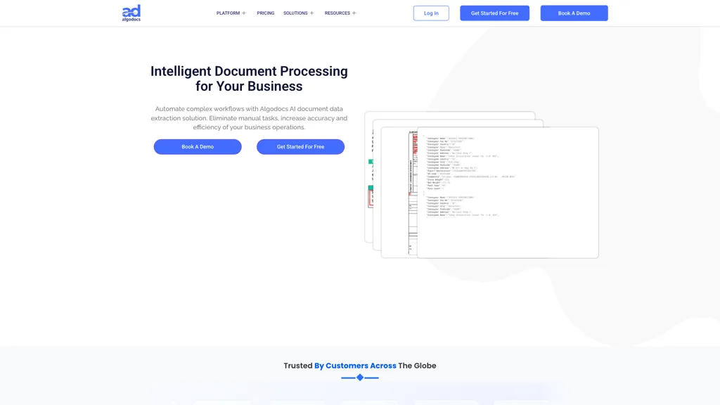 AlgoDocs 官网截图