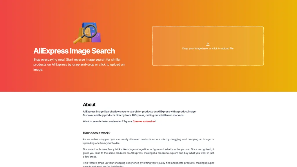 AliExpress Image Search 官网截图