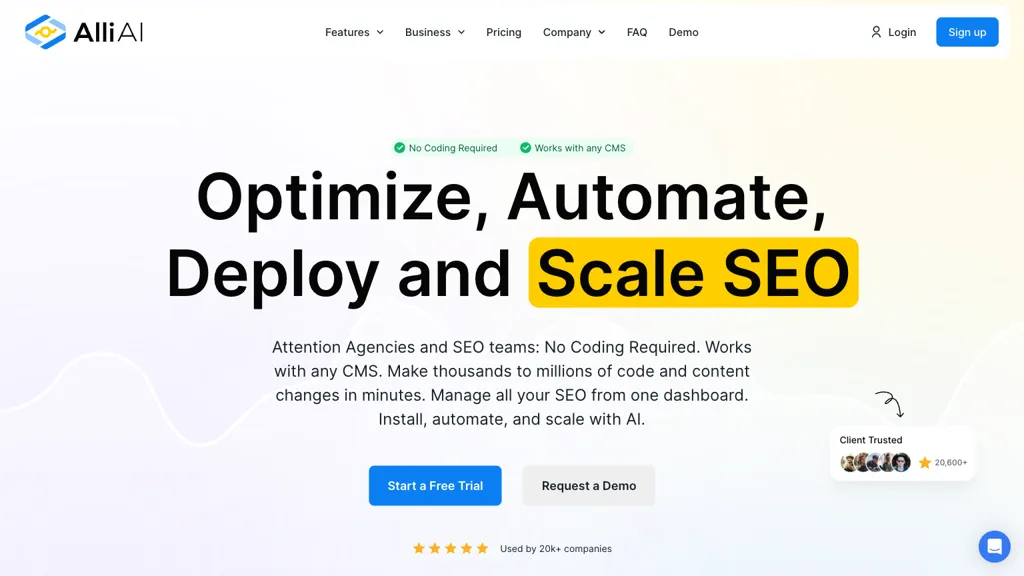 Alli AI 工具截图