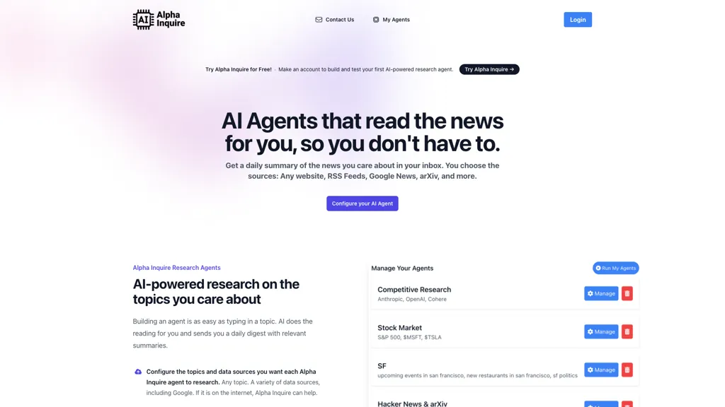 AlphaInquire 工具截图