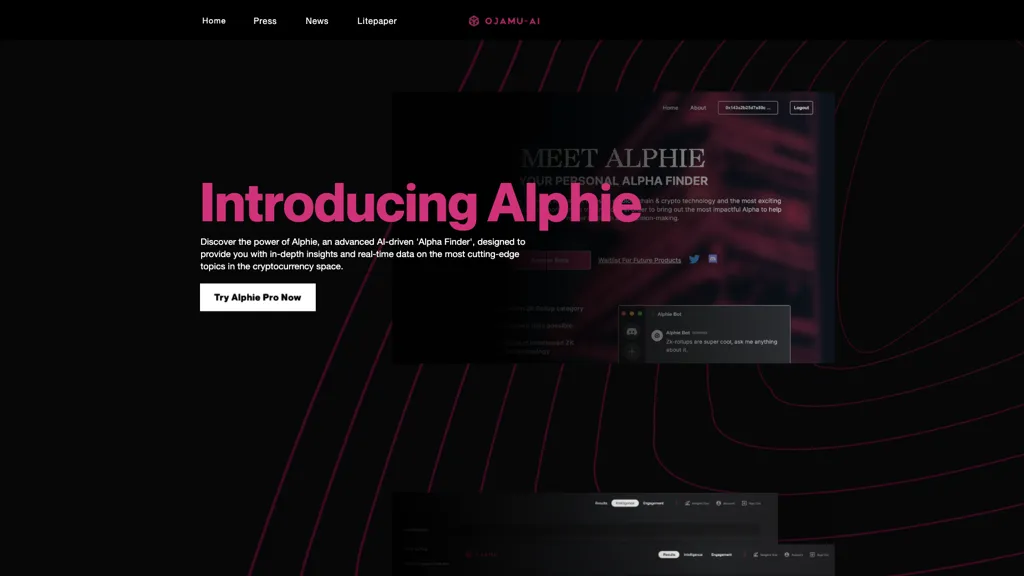 Alphie 官网截图