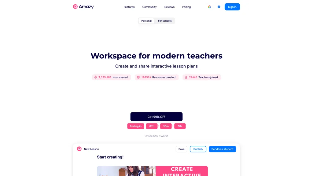 Amazy.uk 官网截图