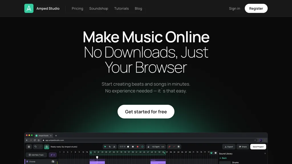 Ampedstudio.com 官网截图