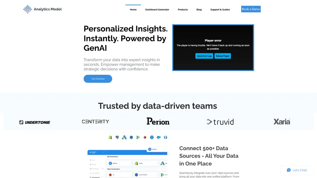 Analytics Model 工具截图