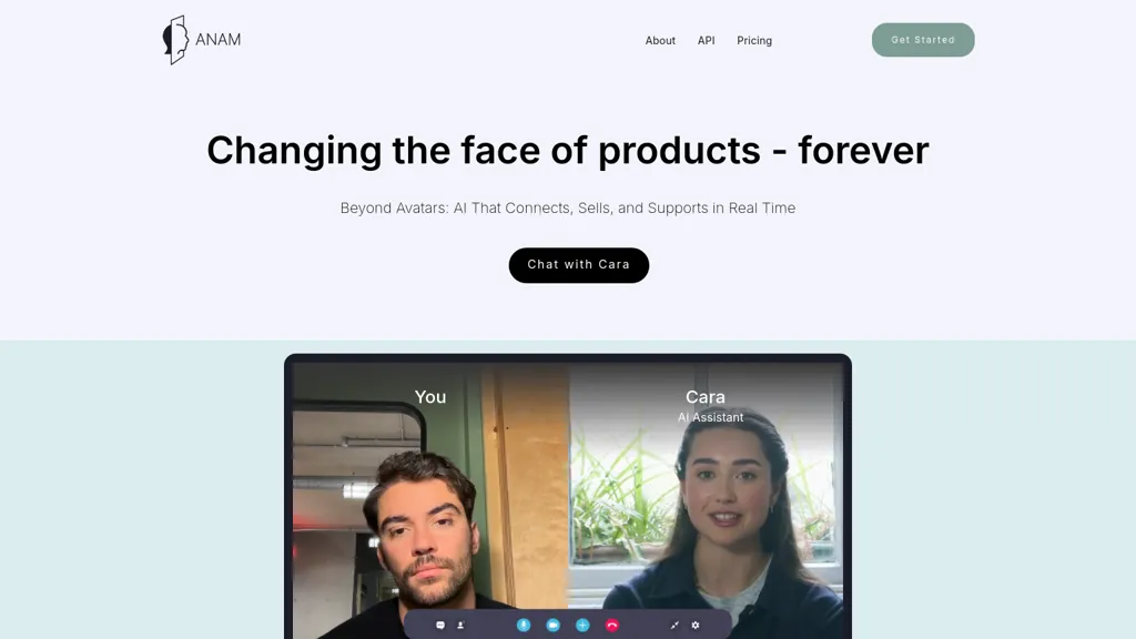 Anam.ai 官网截图