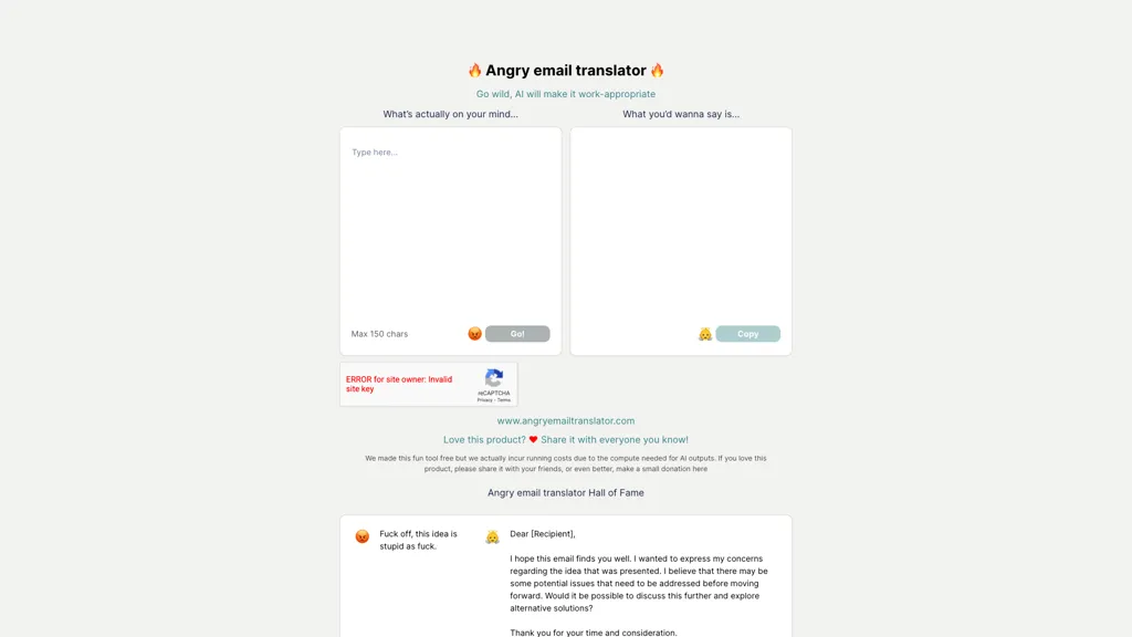 Angry Email Translator 官网截图