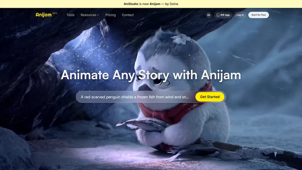 Anijam.ai 官网截图