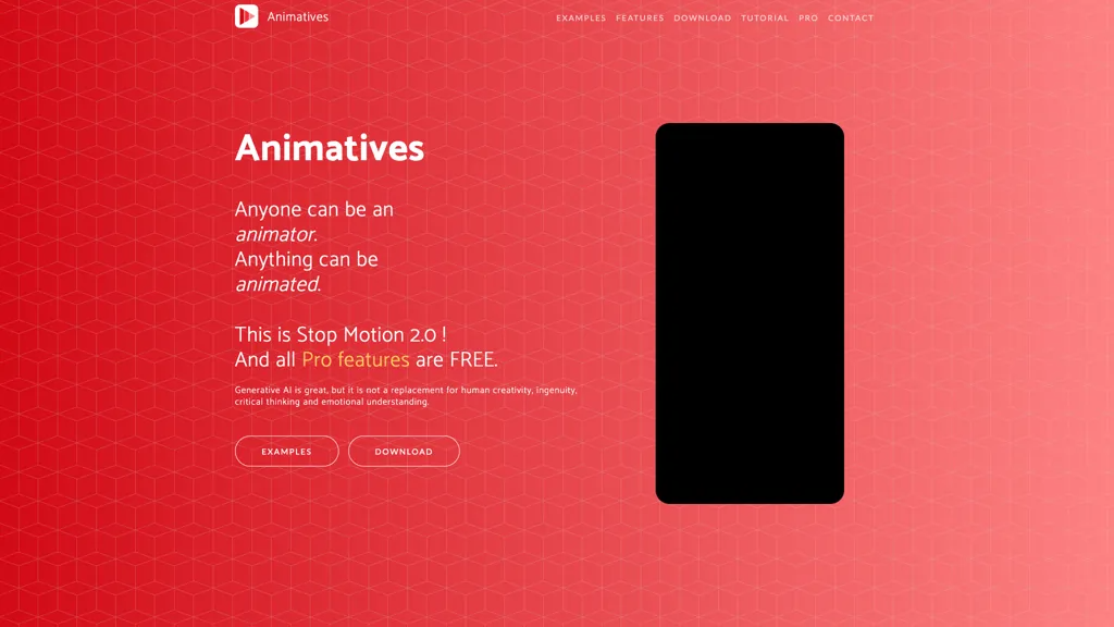 Animatives 官网截图