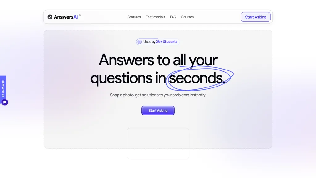 AnswersAi 官网截图