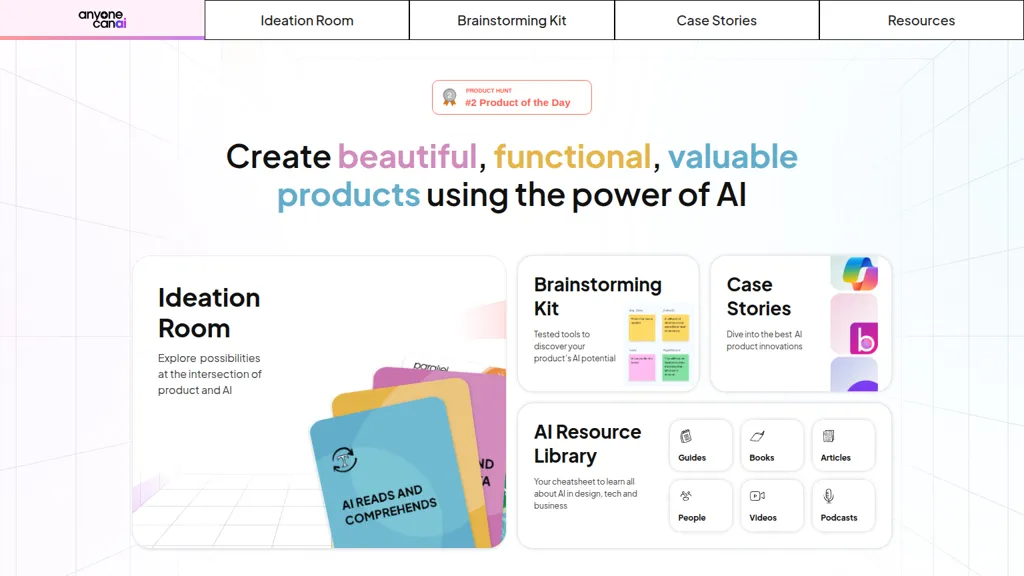 AnyoneCanAI 官网截图