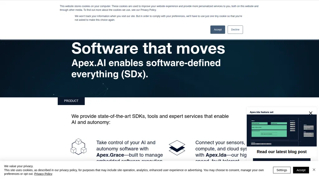 apex.ai 官网截图