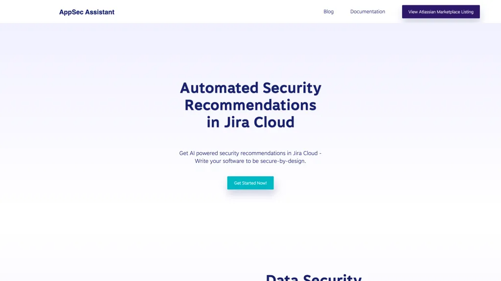 AppSec Assistant 官网截图