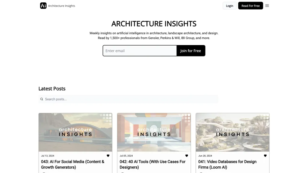 Architecture insights 官网截图
