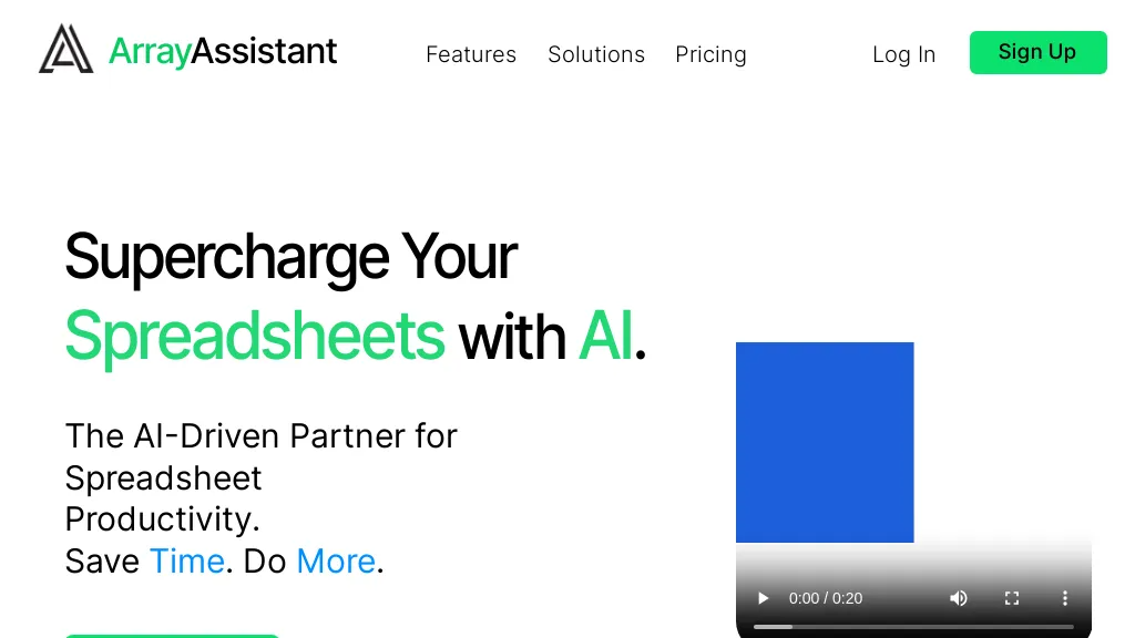 ArrayAssistant.ai 官网截图