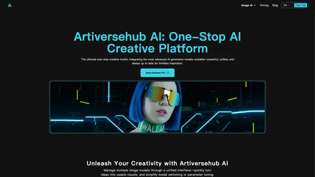 ArtiverseHub 官网截图