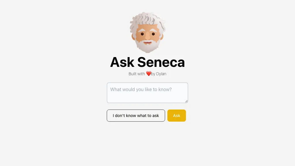 Ask Seneca 官网截图