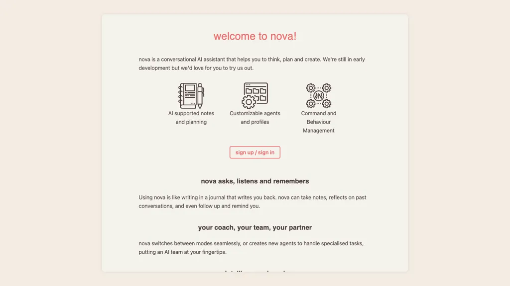 AskNova 官网截图