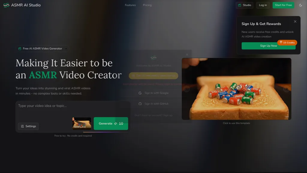 ASMR AI Studio 工具截图