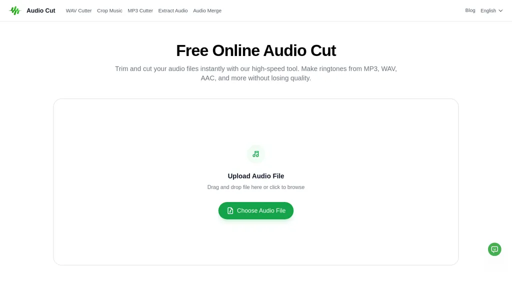 Audio Cut 官网截图