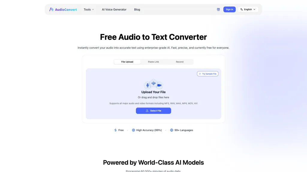 AudioConvert 官网截图