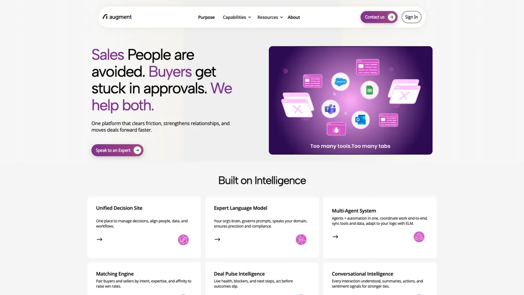 Augment AI 官网截图