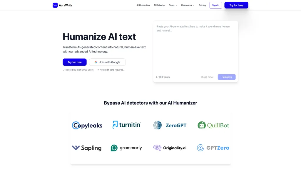 AuraWrite AI 工具截图