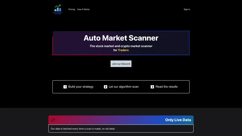 Auto Market Scanner 工具截图