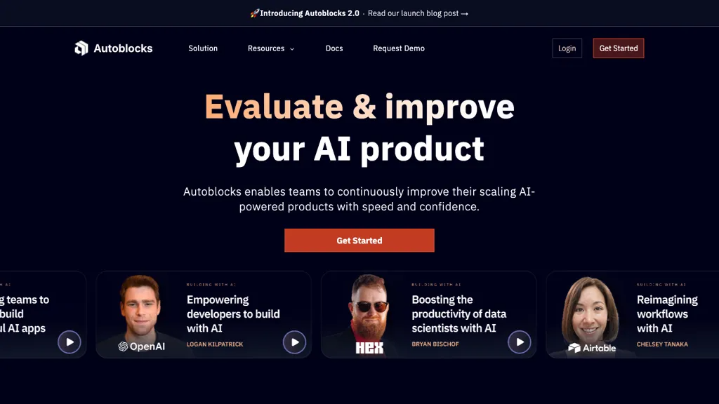 Autoblocks 2.0 官网截图