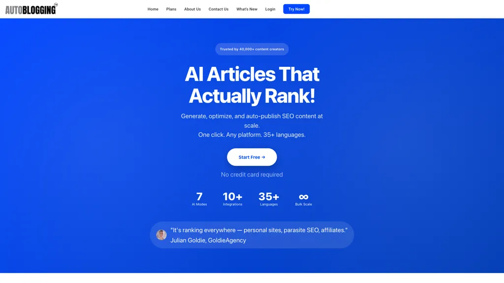 Autoblogging 官网截图