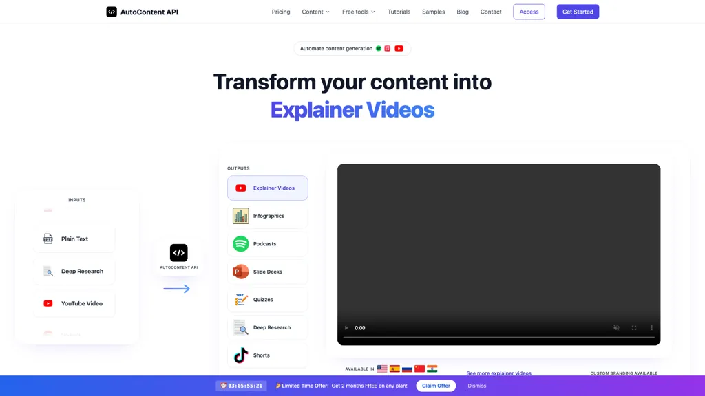 AutoContent API 工具截图