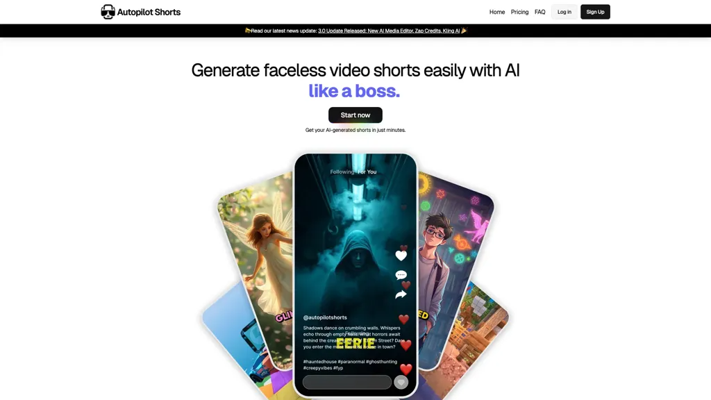 Autopilot Shorts 官网截图