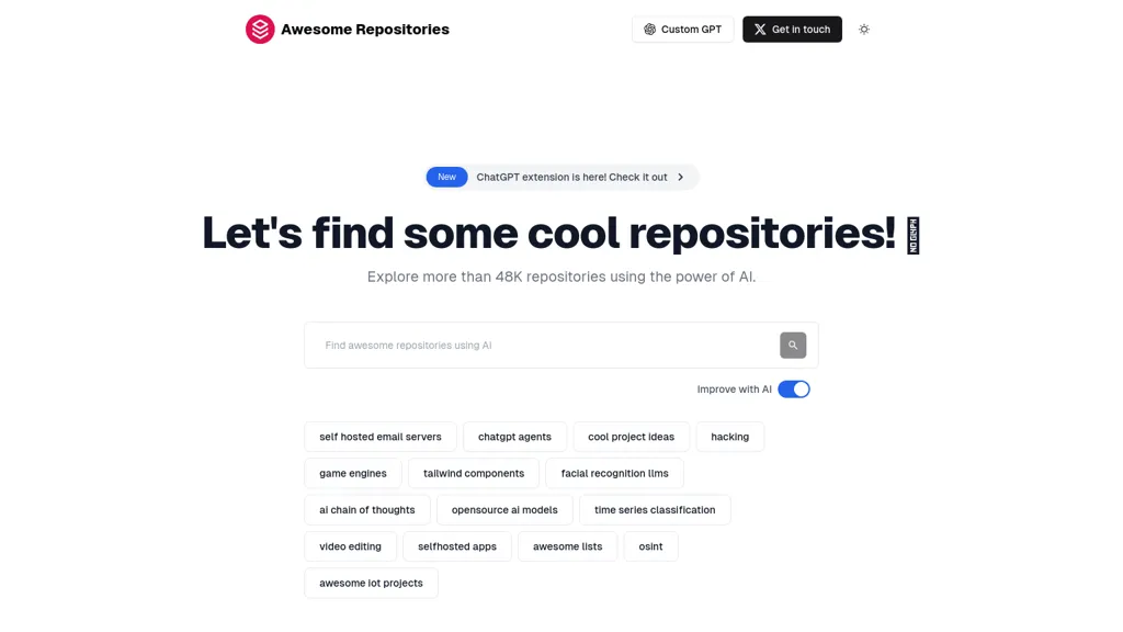 Awesome Repositories 工具截图