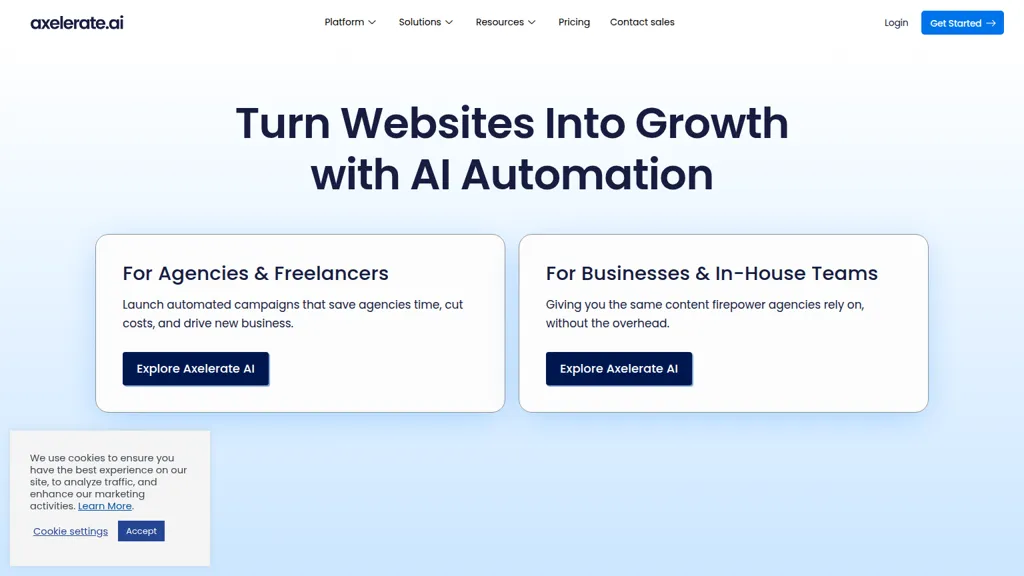 axelerate.ai 官网截图