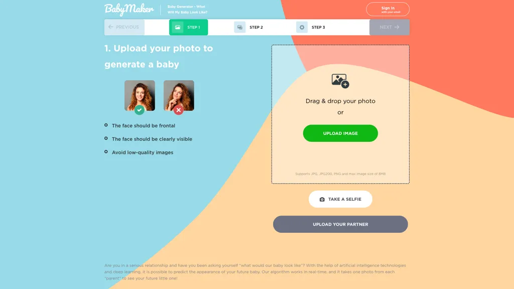 Baby Maker & Baby Face Generator 官网截图