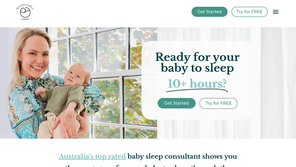 BabySleepBot 官网截图