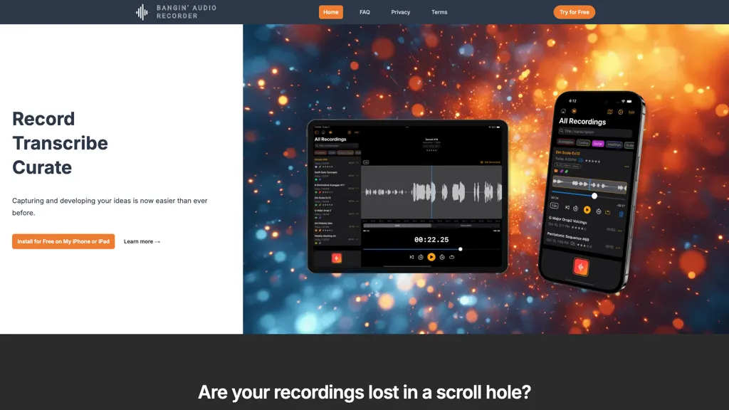 Bangin' Audio Recorder 工具截图