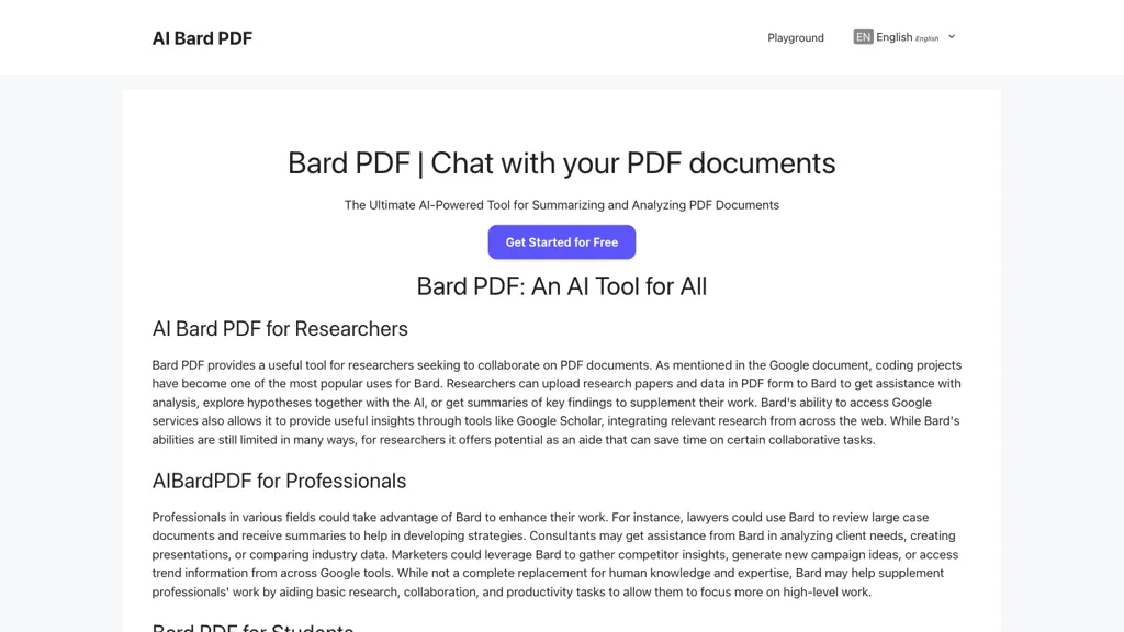 Bard PDF 工具截图