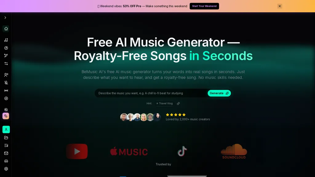 BeMusic AI 工具截图