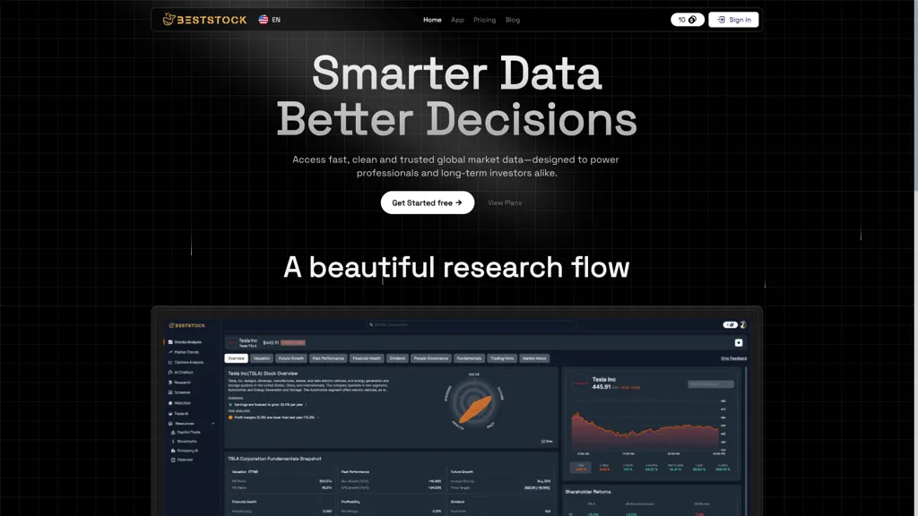 BestStock AI 工具截图