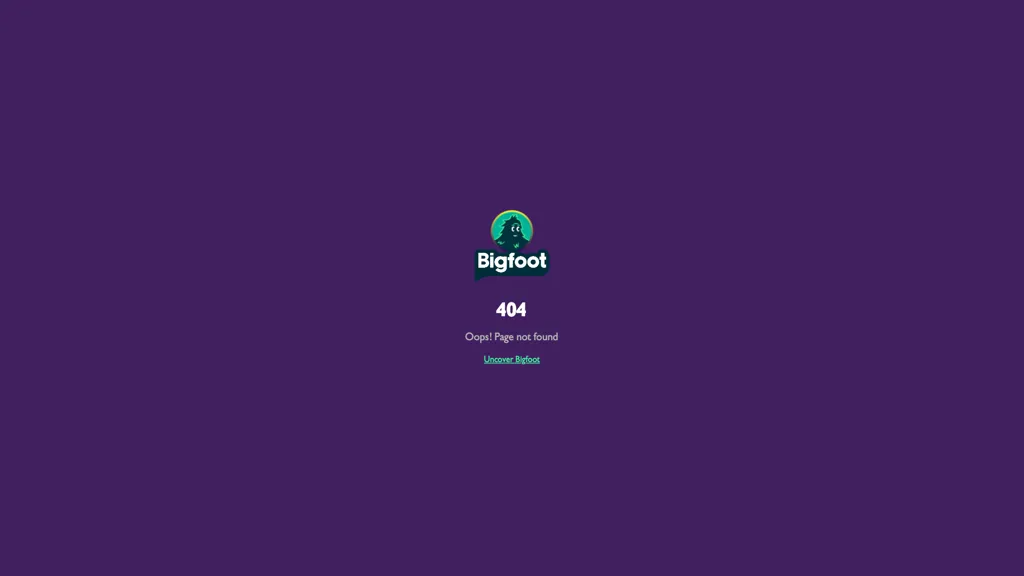 Bigfoot 工具截图