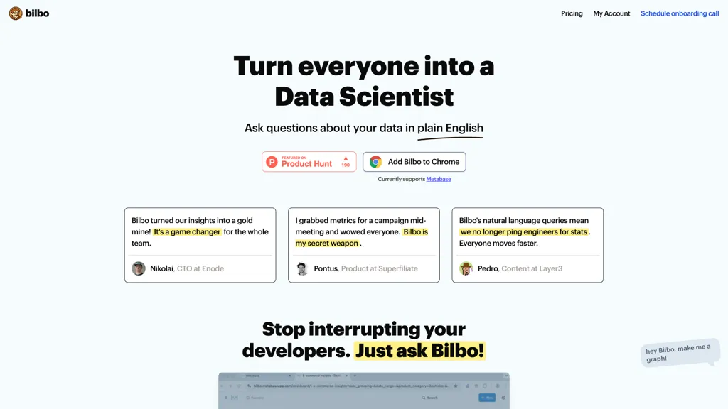 Bilbo 官网截图