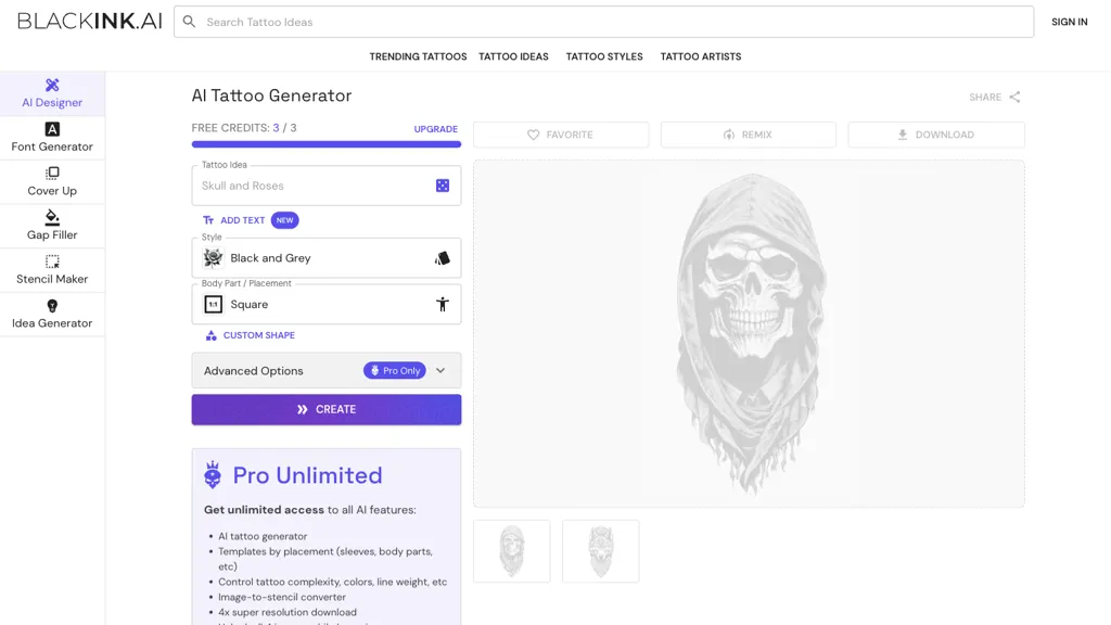 Blackink AI 官网截图