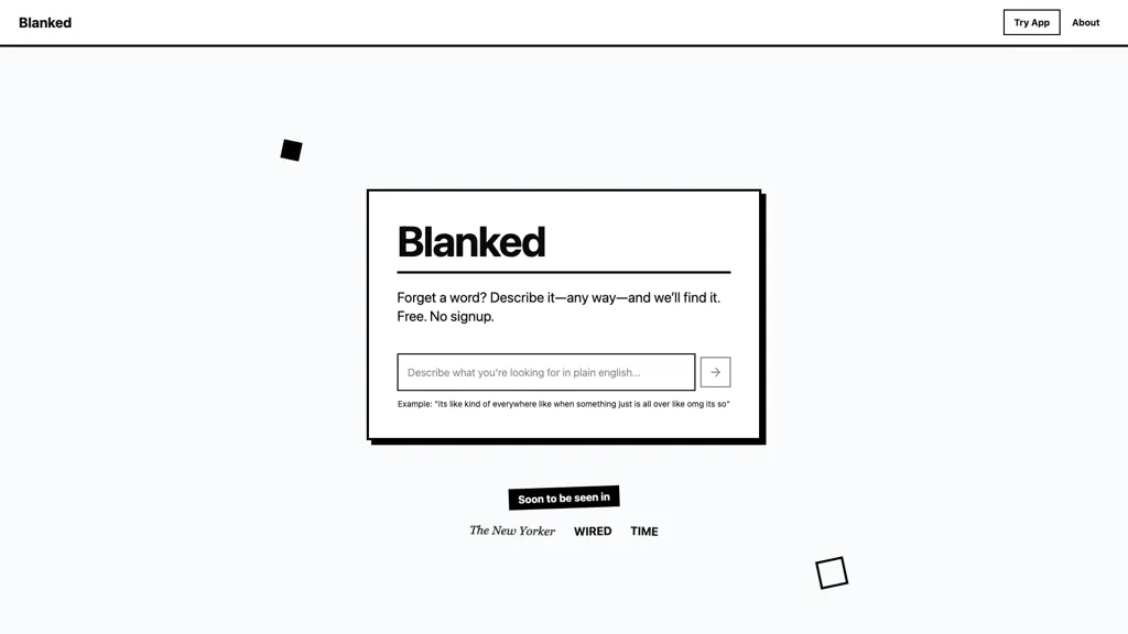 Blanked 官网截图