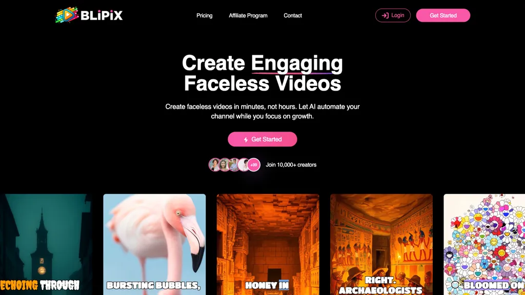 Blipix 官网截图