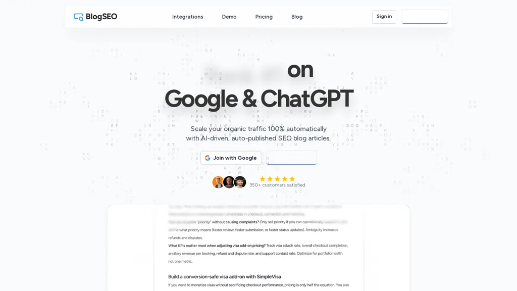 BlogSEO 官网截图